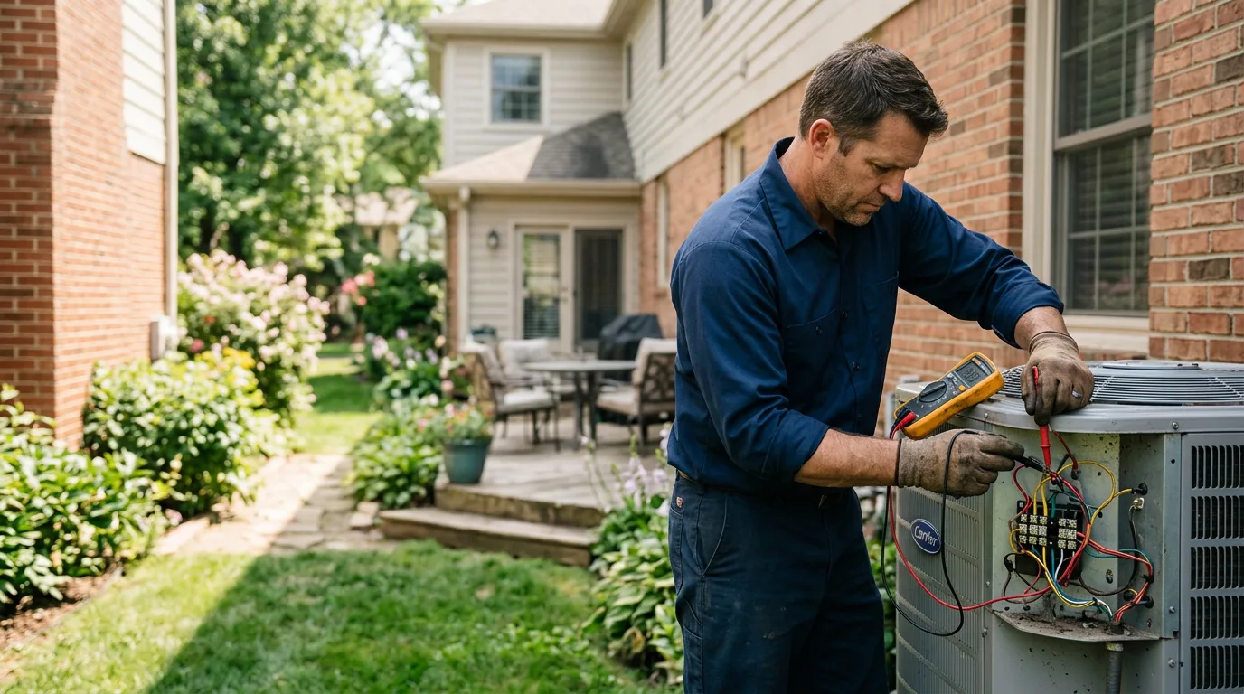 HVAC technician working near Whitesboro, TX
